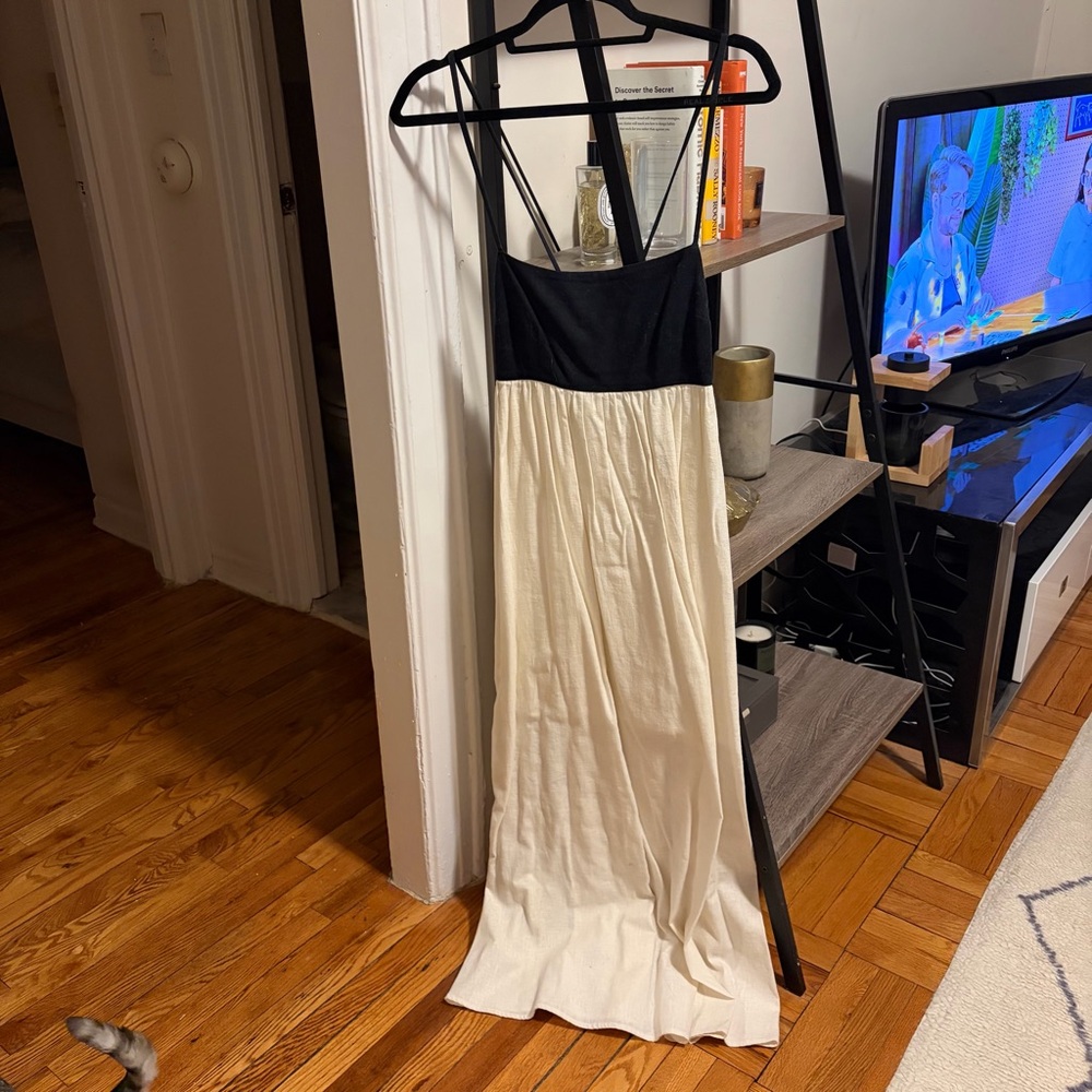 Abercrombie Linen Baby Doll Maxi Dress